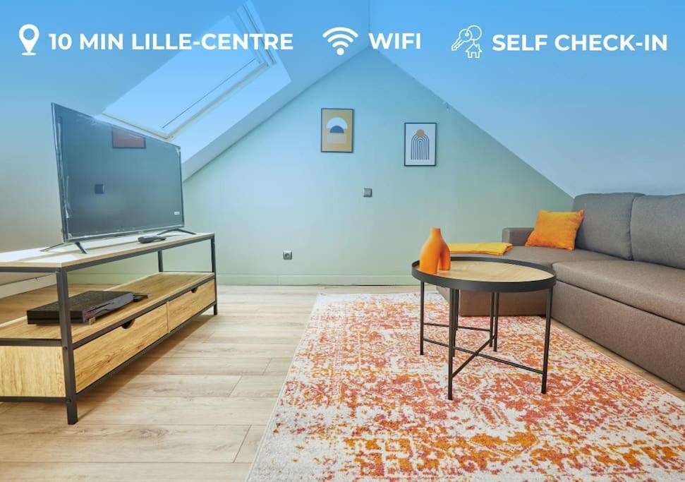 Апартаменты Elegant T3 A 5 Min De La Gare Lille-Flandres Мон-ан-Барёль Экстерьер фото